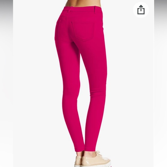 Hybrid & Company Hot Pink Hyper Stretch Skinny Jeans size Small - Picture 2 of 5